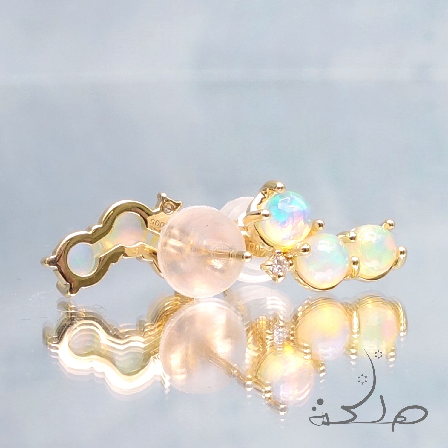 MALIKA(マリカ) ～Art～ オパール&ダイヤモンド K10ピアス