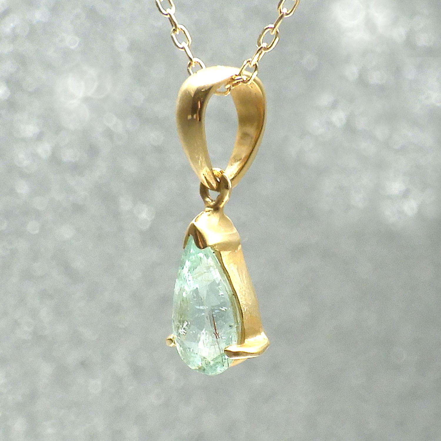 Chelice (シェリス) パライバトルマリン 0.41ct K18ネックレス [7711]★今だけ！40cmチェーン→「スライドピンチェーン」にグレードアップしてお届け！★