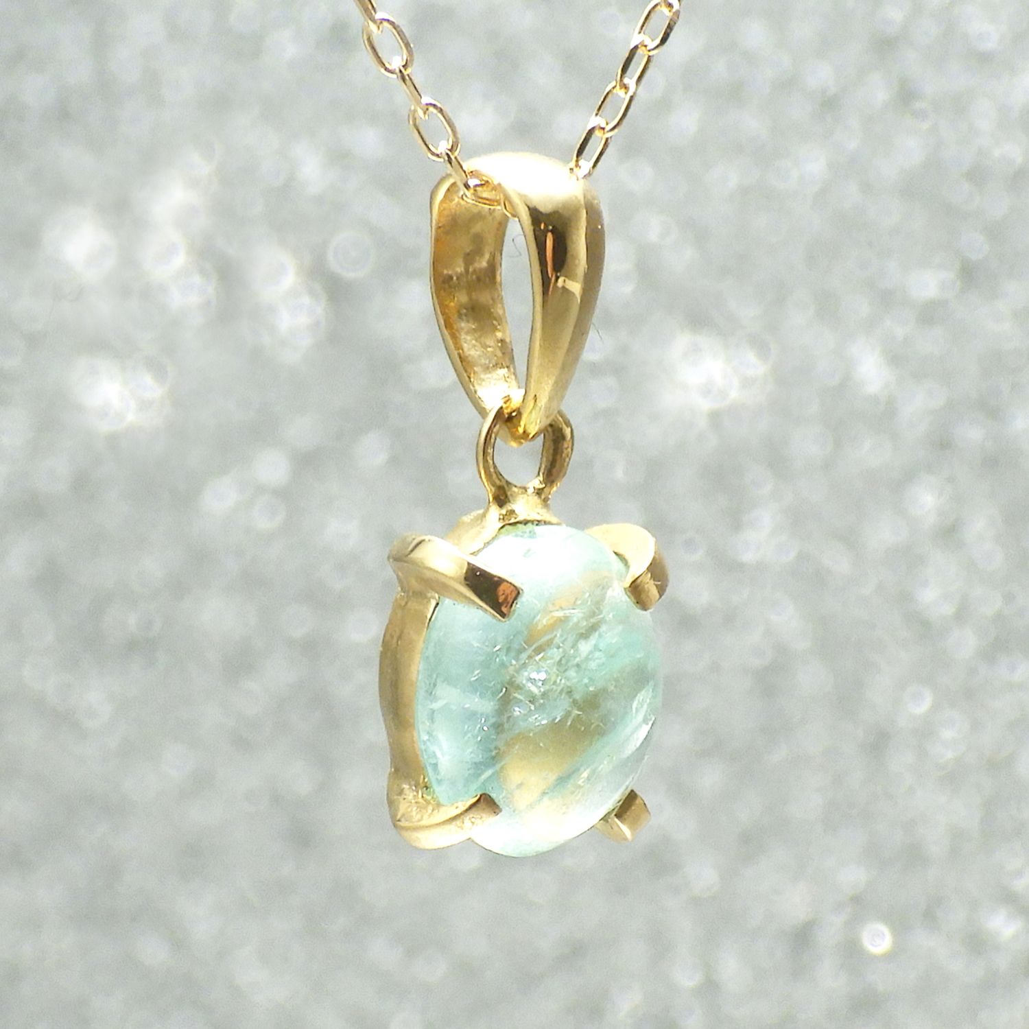 Chelice (シェリス) パライバトルマリン 0.80ct K18ネックレス [7712]★今だけ！40cmチェーン→「スライドピンチェーン」にグレードアップしてお届け！★