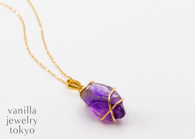 La verite Amethyst K18 Necklace