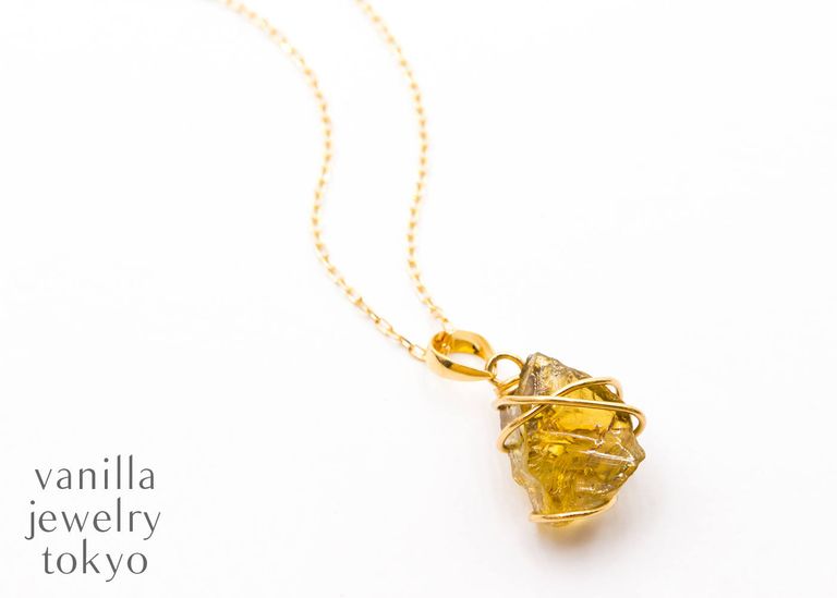 La verite Yellow Tanzanite K18 Necklace