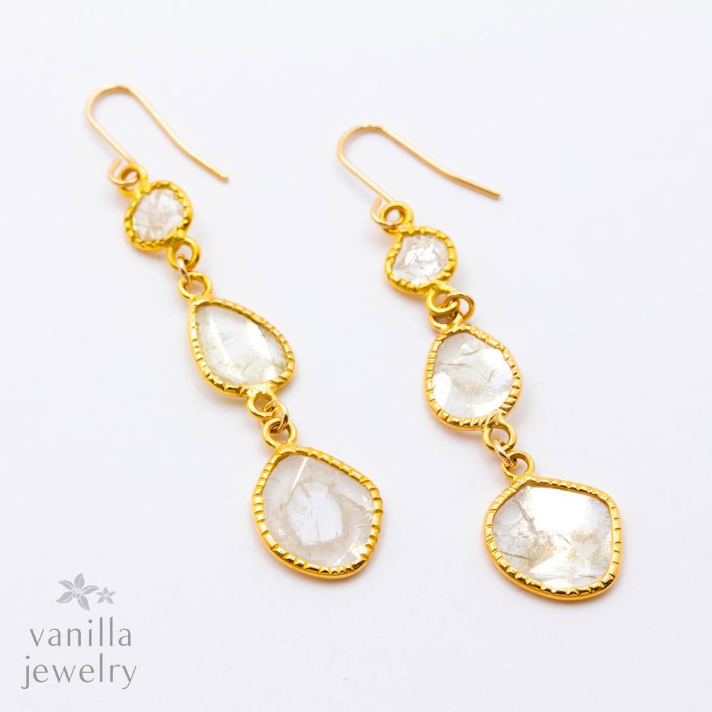 toujours(トゥジュール) スライスダイヤモンド vstyle 7235 K18ピアス