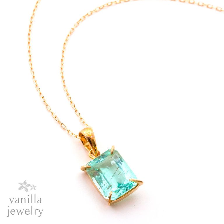 2.08ct パライバトルマリン K18ネックレス