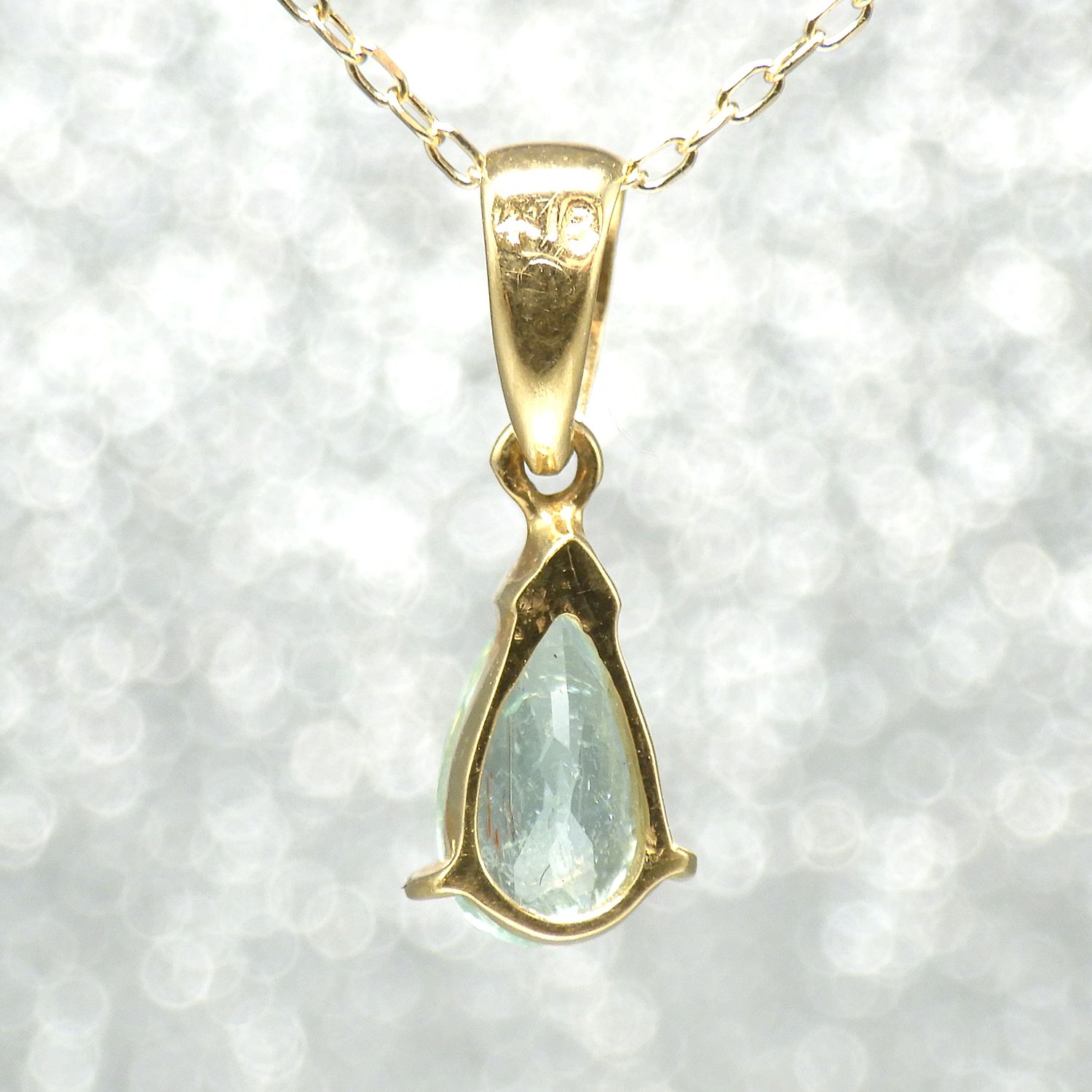 Chelice (シェリス) パライバトルマリン 0.41ct K18ネックレス [7711]★今だけ！40cmチェーン→「スライドピンチェーン」にグレードアップしてお届け！★