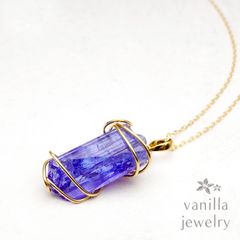 La verite(ラヴェリーテ) タンザナイト K18ネックレス [7676]★今だけ！40cmチェーン→「スライドピンチェーン」にグレードアップしてお届け！★
