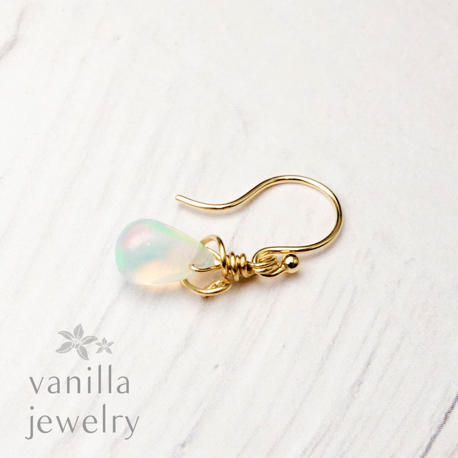 vanilla jewelry - YUI<結> プレシャスオパール K18ピアス [7729