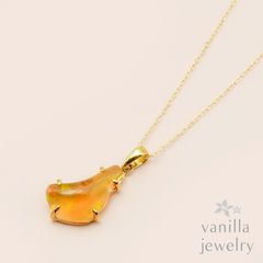 Chelice (シェリス) ファイヤーオパール K18ネックレス [7672]★今だけ！40cmチェーン→「スライドピンチェーン」にグレードアップしてお届け！★