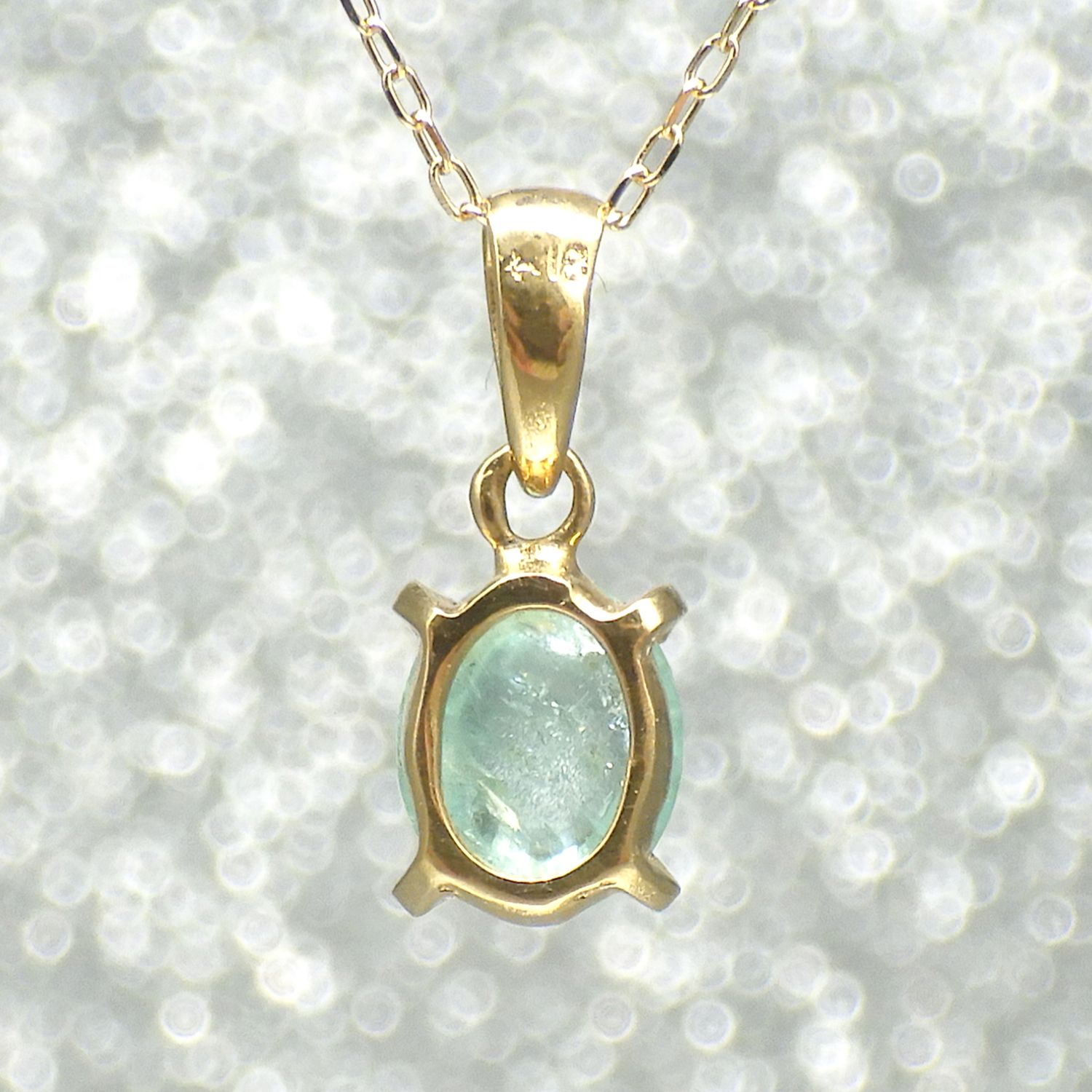 Chelice (シェリス) パライバトルマリン 0.80ct K18ネックレス [7712]★今だけ！40cmチェーン→「スライドピンチェーン」にグレードアップしてお届け！★