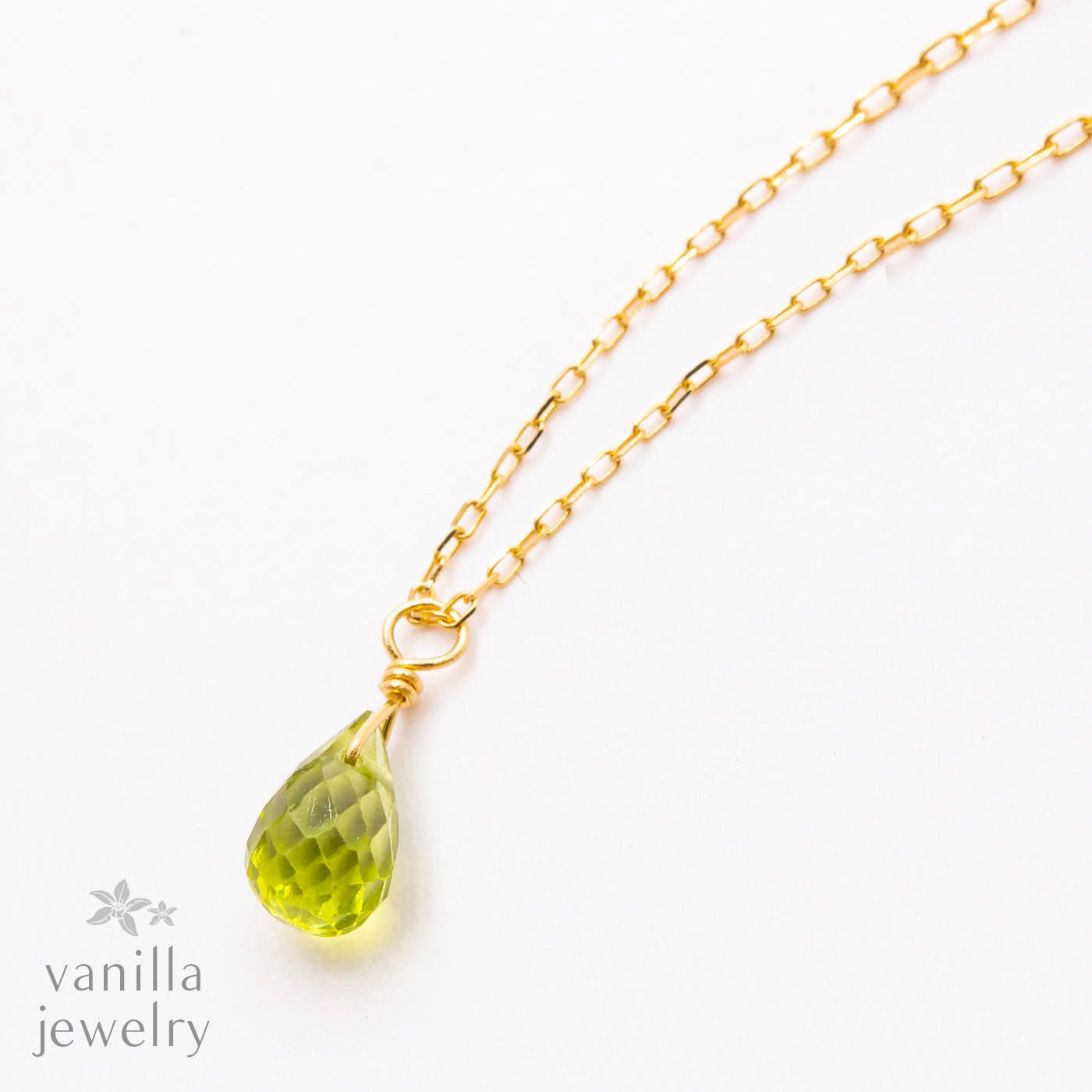 初売り】Vanilla Jewelry / K18 /ネックレス/ペリドット ペンダント ネックレス レディース￥19,619-hafryat.com