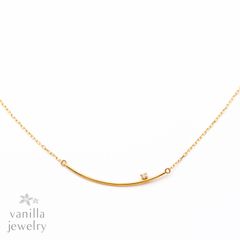 Avenir(アヴニール) パイプネックレス 0.01ct K18ネックレス [7310]