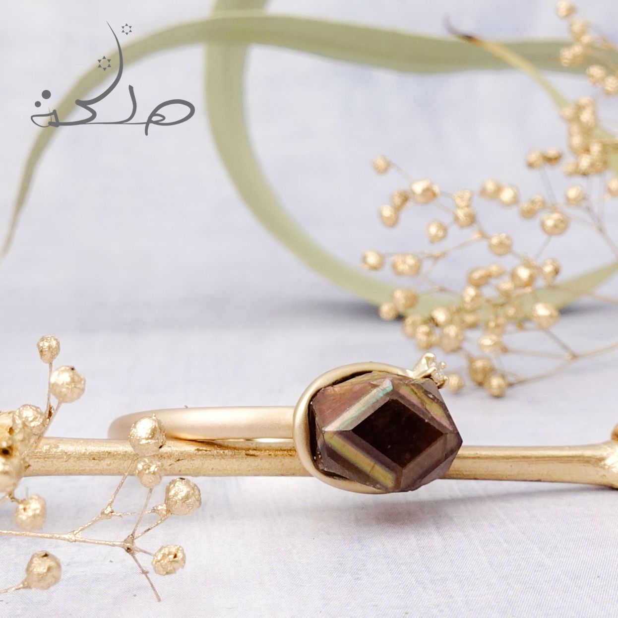 MALIKA(マリカ) ～Art～ レインボーガーネット&ダイヤモンド K10リング #11