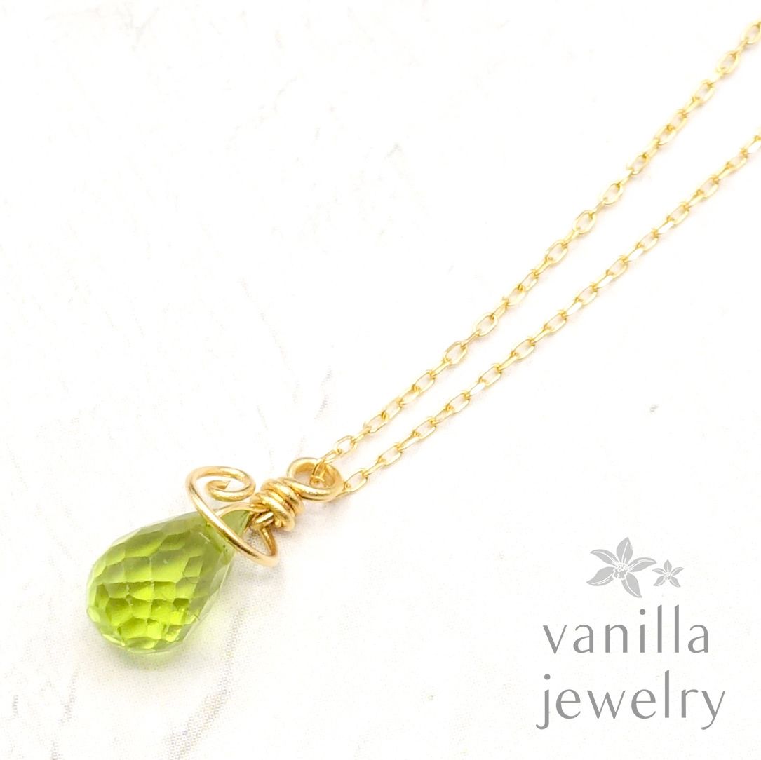 初売り】Vanilla Jewelry / K18 /ネックレス/ペリドット ペンダント ネックレス レディース￥19,619-hafryat.com
