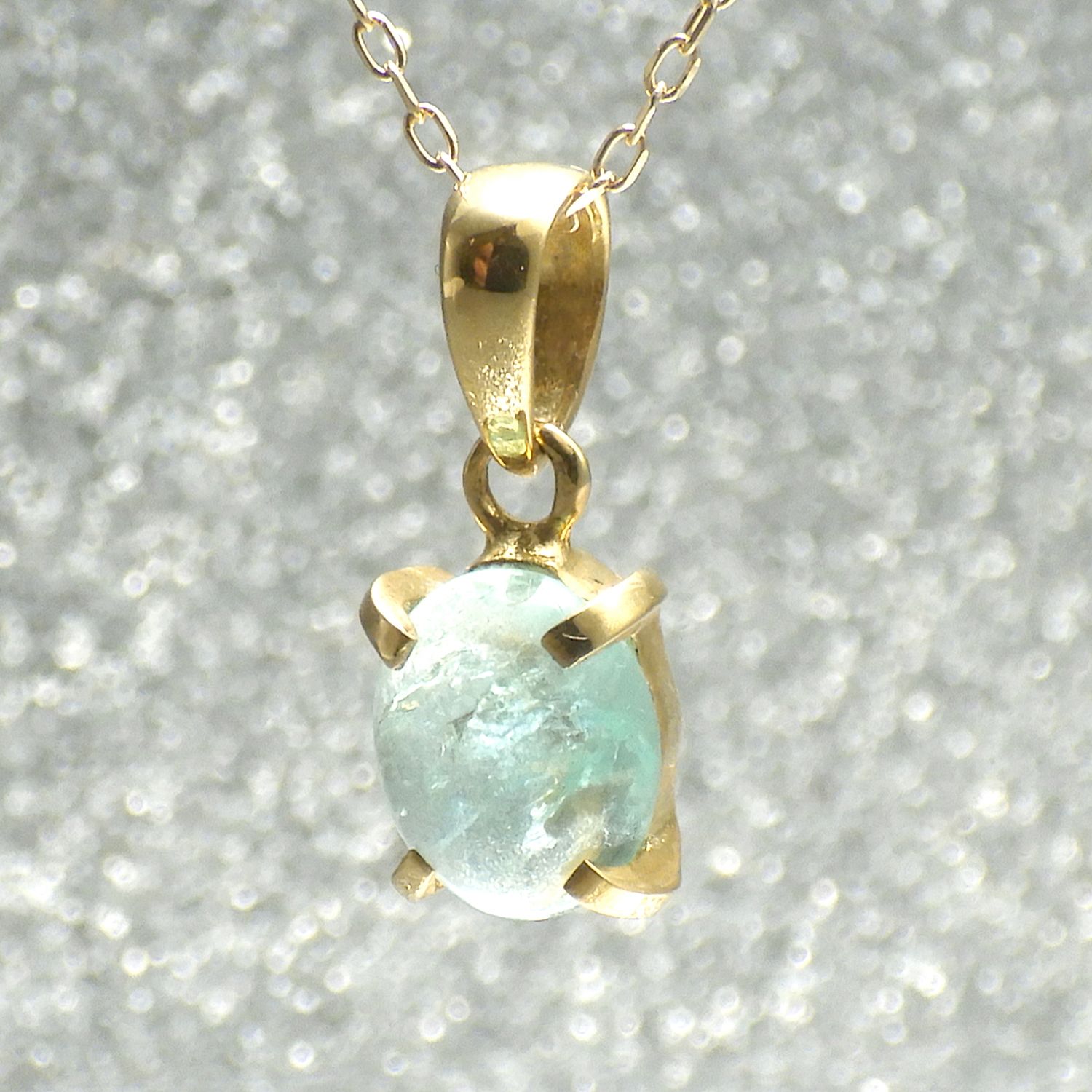 Chelice (シェリス) パライバトルマリン 0.80ct K18ネックレス [7712]★今だけ！40cmチェーン→「スライドピンチェーン」にグレードアップしてお届け！★