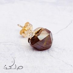 MALIKA(マリカ) ～Art～ レインボーガーネット&ダイヤモンド K10片耳ピアス -I-