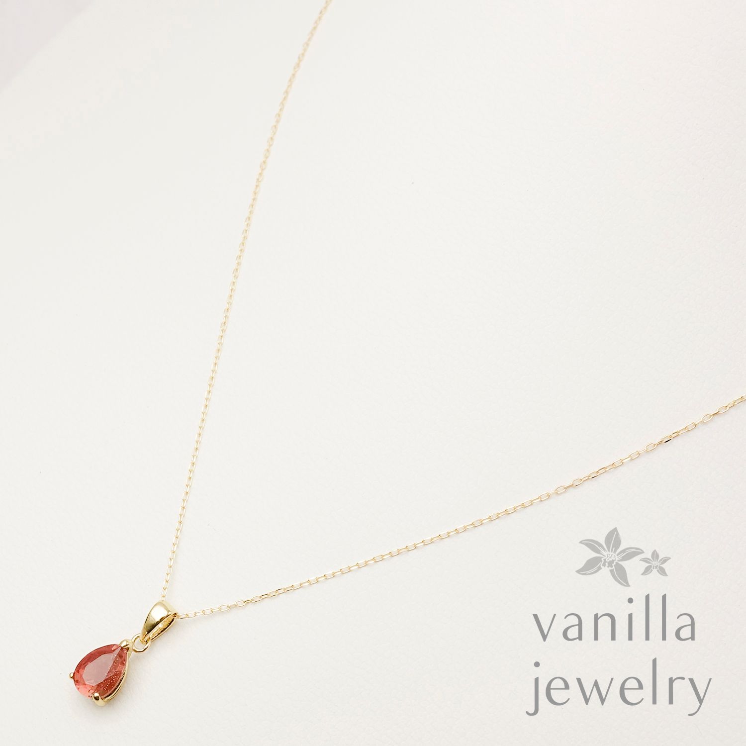 Chelice (シェリス) オレゴンサンストーン 3.02ct K18ネックレス [7714]★今だけ！40cmチェーン→「スライドピンチェーン」にグレードアップしてお届け！★