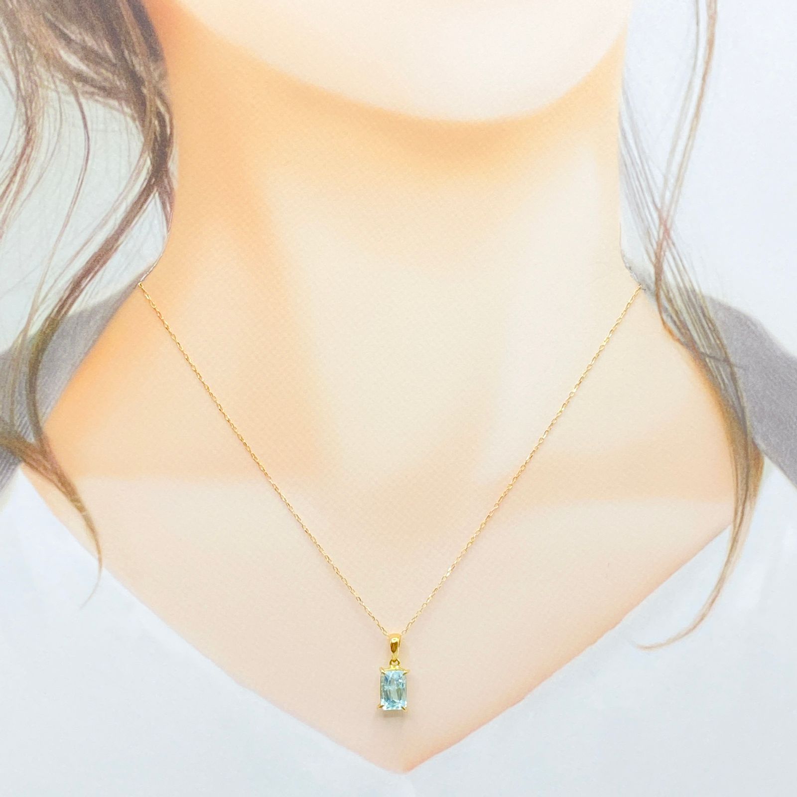 Chelice (シェリス) パライバトルマリン 1.47ct K18ネックレス [7671]★今だけ！40cmチェーン→「スライドピンチェーン」にグレードアップしてお届け！★