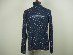 星柄ソフトサーモハイネック長Tシャツ | ハイネック | モックネック | ネイビー | レディース | ゴルフウェア