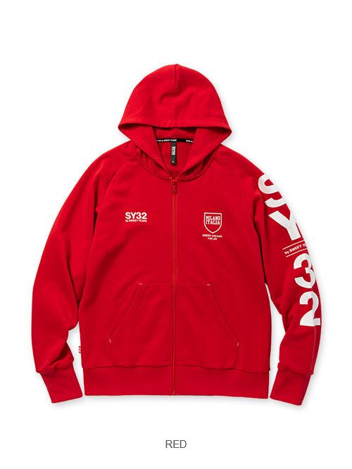 SHIELD LOGO ZIP HOODIE | ブルゾン | パーカー | レッド | メンズ | ゴルフウェア