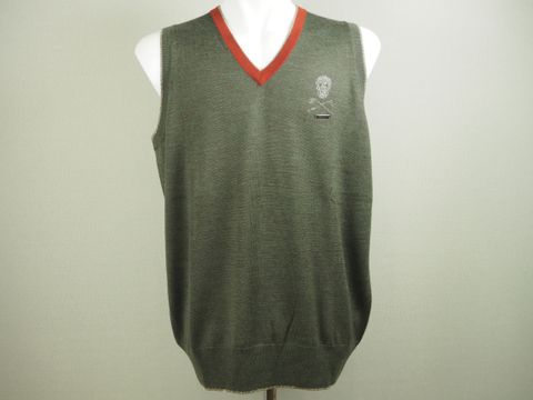 シャドウスカル ゴルフニットベスト | カーキ | メンズ | ゴルフウェア