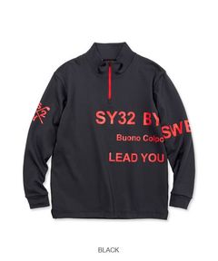 MIDDLE LAYER LIGHT STRETCH PULLOVER | モックネック | ブラック | メンズ | ゴルフウェア