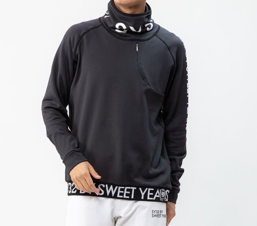 NECK LOGO HIGH NECK SHIRTS | ハイネック | モックネック | ホワイト | ブラック | ネイビー | メンズ | ゴルフウェア