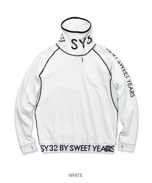 NECK LOGO HIGH NECK SHIRTS | ハイネック | モックネック | ホワイト | ブラック | ネイビー | メンズ | ゴルフウェア