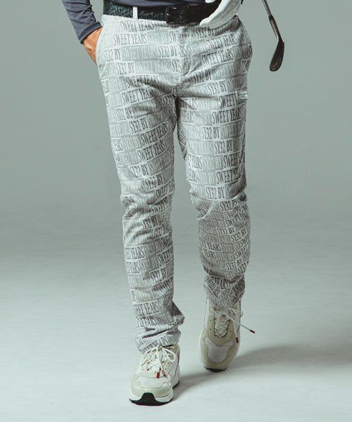 LOGO PATTERN CORDUROY PANTS | スラックス | グレー | メンズ | ゴルフウェア