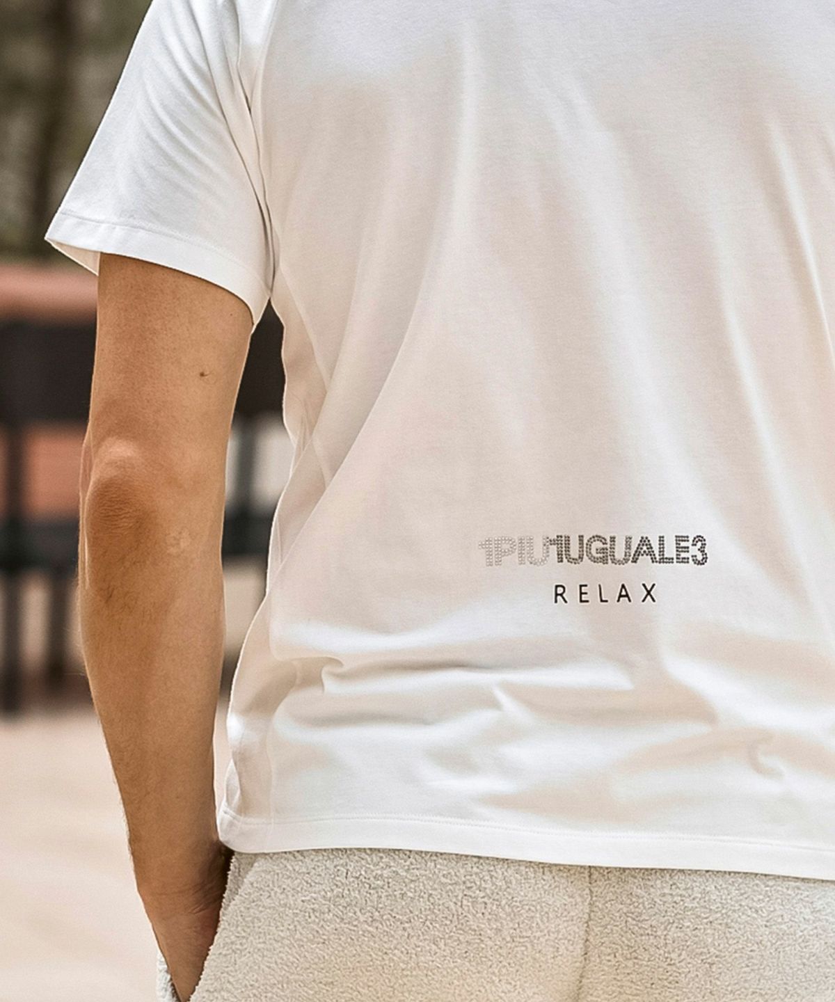 【ミッキーマウス】グラデーションラインストーン半袖Tシャツ  | Tシャツ | ホワイト | メンズ |