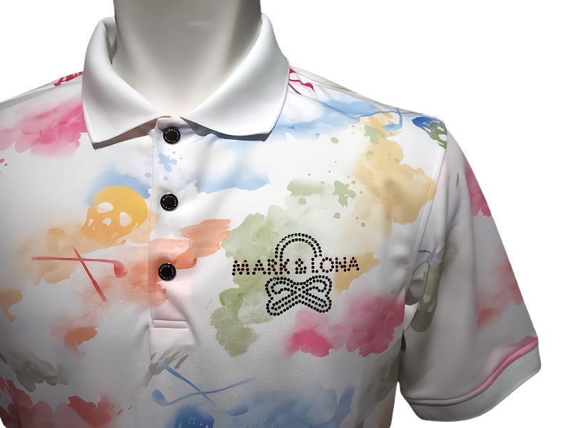 【木村拓哉さん着用】Pulse Camo Polo | ポロシャツ | ホワイト | メンズ | ゴルフウェア