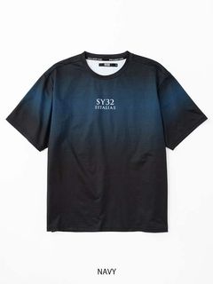 GRADATION BIG LOGO TEE | Tシャツ | ネイビー | メンズ