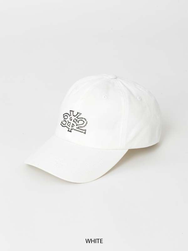RHINESTONE AGG LOGO CAP | キャップ | ホワイト | ユニセックス