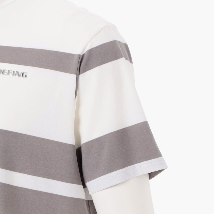 MEN’S PANEL STRIPE HIGHNECK （リラックスフィット） | ハイネックシャツ | ホワイト | メンズ | ゴルフウェア