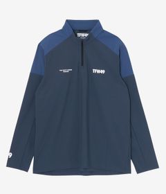 L/S HALF ZIP MOCKNECK T | モックネック | Tシャツ | チャコールグレー | ブルーグレー | メンズ | ゴルフウェア