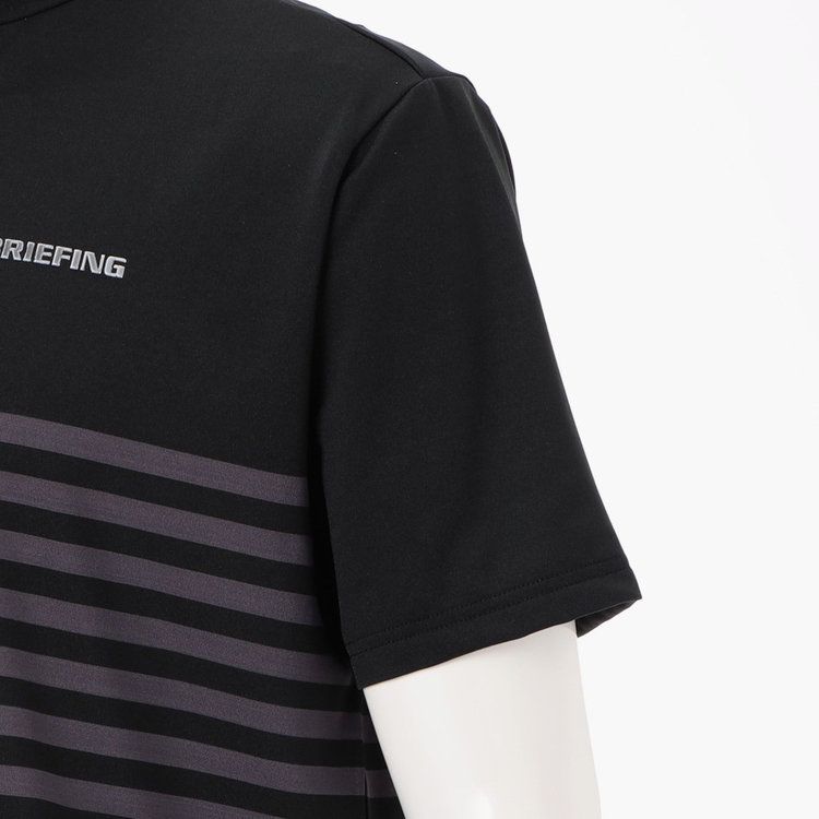 MEN’S SHADOW STRIPE HIGHNECK （リラックスフィット） | ハイネックシャツ | ブラック | メンズ | ゴルフウェア