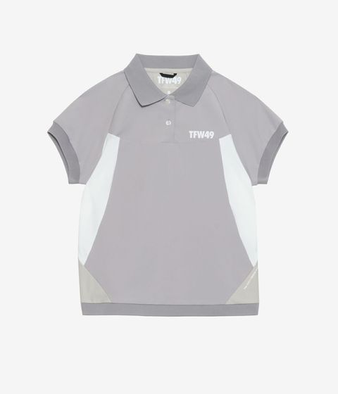 ATHLETE POLO | ポロシャツ | グレー×ライトグレー | レディース | ゴルフウェア