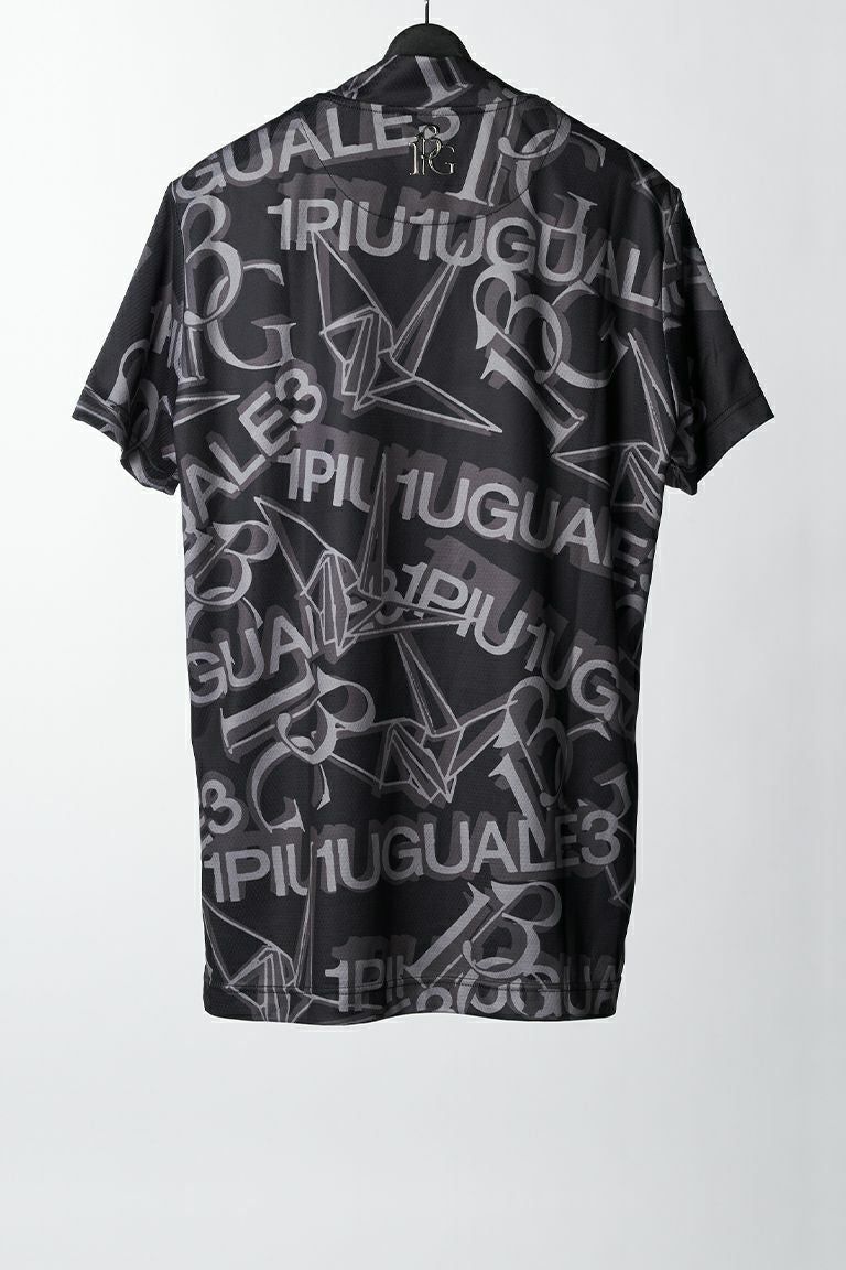 S/S MOCK NECK ALL LOGO MIX | モックネック | Tシャツ | ブラック | メンズ | ゴルフウェア
