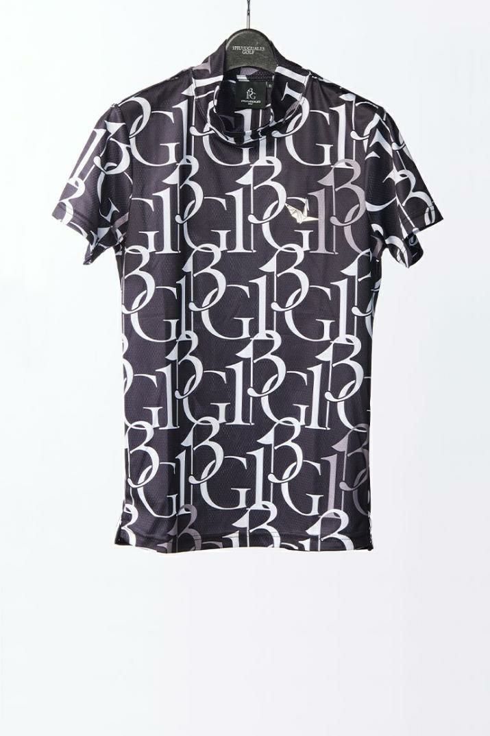 MOCK NECK 113G FULL MIX LOGO | モックネック | Tシャツ | ブラック | レディース ゴルフウェア