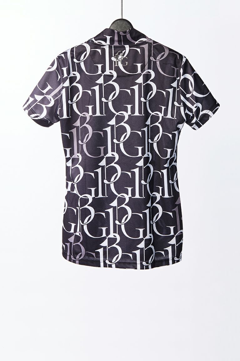 MOCK NECK 113G FULL MIX LOGO | モックネック | Tシャツ | ブラック | レディース ゴルフウェア