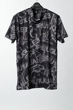 S/S MOCK NECK ALL LOGO MIX | モックネック | Tシャツ | ブラック | メンズ | ゴルフウェア
