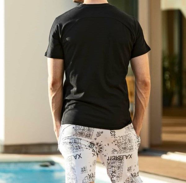 グラデーションアップリケ半袖Tシャツ  | Tシャツ | ブラック | メンズ