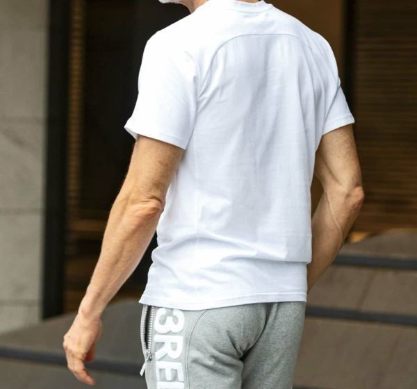 ラインストーングラデーションロゴ半袖Tシャツ | 半袖Tシャツ | ホワイト | メンズ