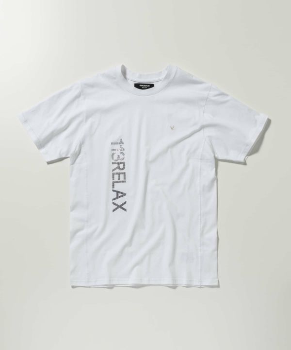 ラインストーングラデーションロゴ半袖Tシャツ | 半袖Tシャツ | ホワイト | メンズ