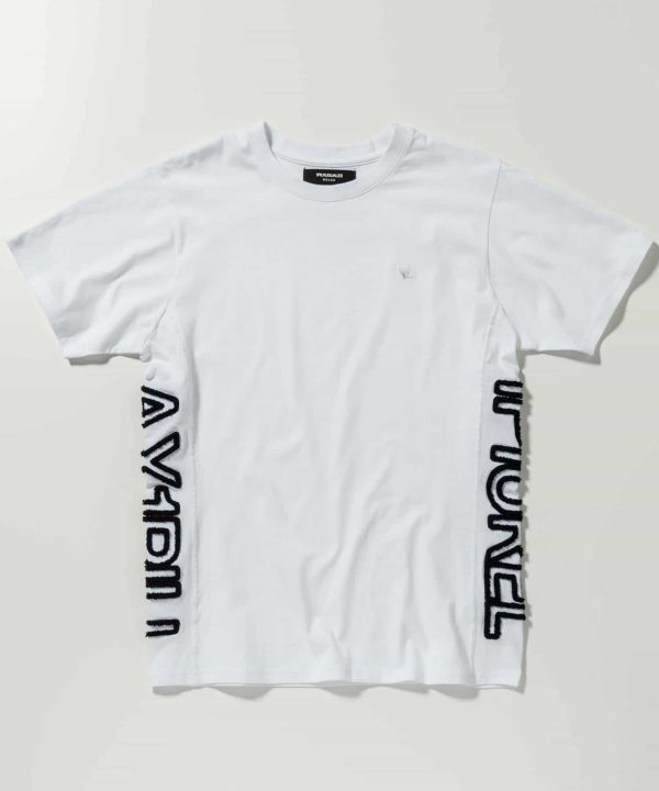 サガラ刺繍サイドロゴ半袖Tシャツ | Tシャツ | ホワイト | メンズ