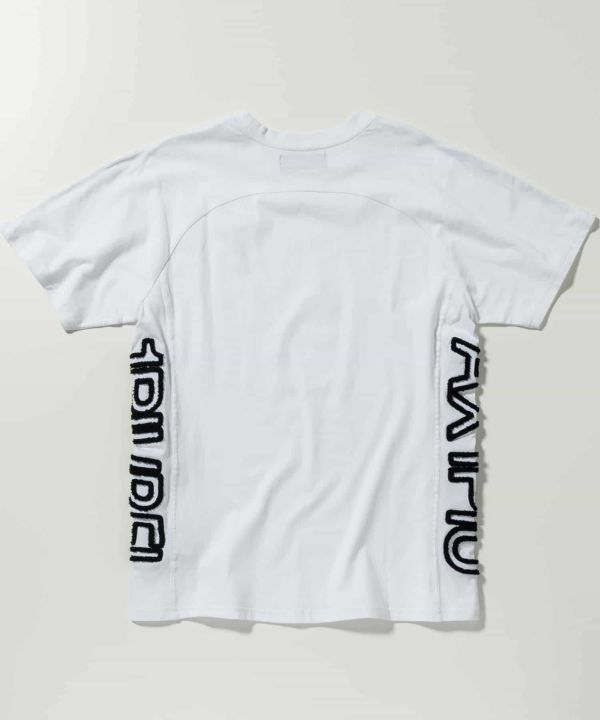 サガラ刺繍サイドロゴ半袖Tシャツ | Tシャツ | ホワイト | メンズ