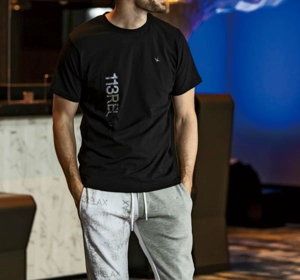 ラインストーングラデーションロゴ半袖Tシャツ | 半袖Tシャツ | ブラック | メンズ