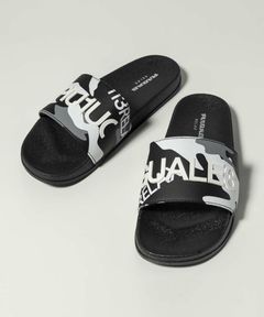 モノトーンカモ柄シャワーサンダル | サンダル | ブラック | メンズ