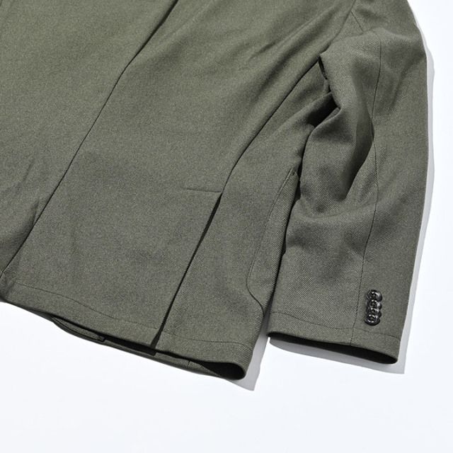 ウールライク カルゼ ストレッチ ジャケット | カーキ | メンズ