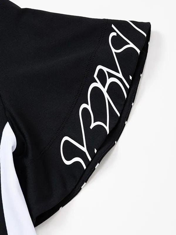 LIGHT STRETCH GRAPHIC MOCK | モックネックシャツ | ブラック | レディース | ゴルフウェア