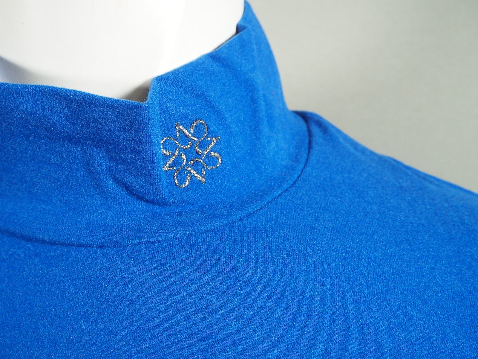 Tシャツ | モックネック | ハイネック | ブルー | メンズ | ゴルフウェア
