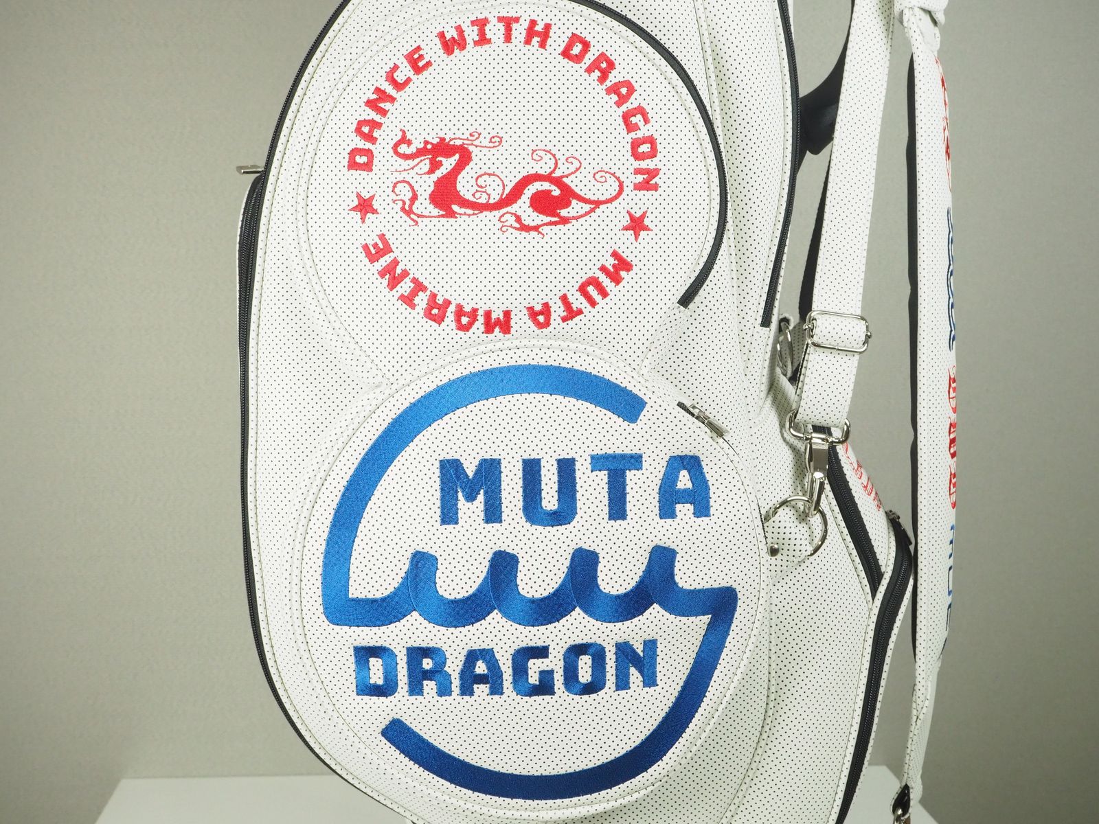 MUTA MARINE コラボ キャディバッグ | ユニセックス ゴルフギア | WHITE ホワイト (011)